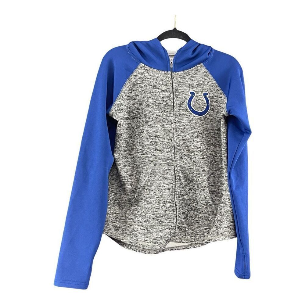 NFL Women's Blue & Gray Indianapolis Colts Zip Hoodie
